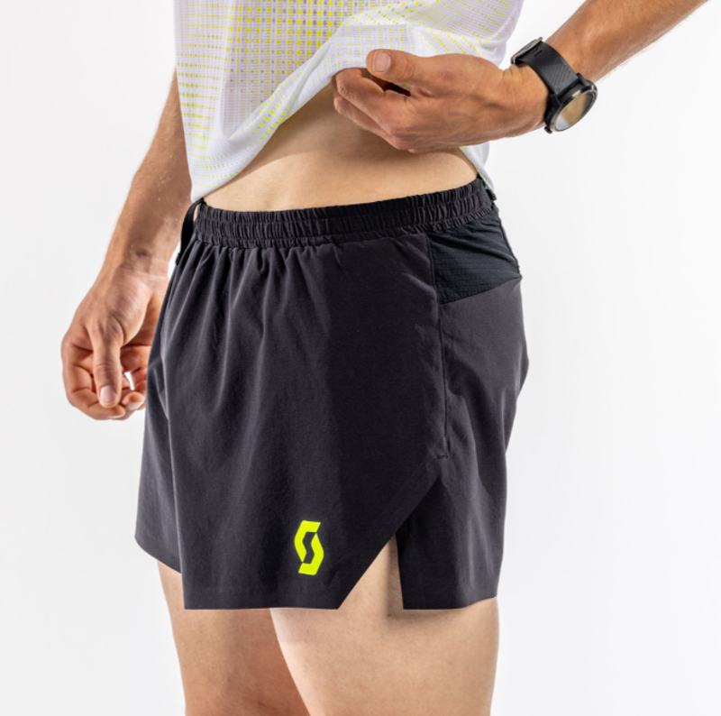 Scott RC Run Men's Split Shorts Black/Yellow-3